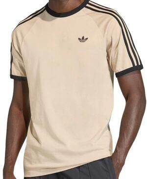 NWT adidas Originals 3 Stripe t-shirt in beige XL Black